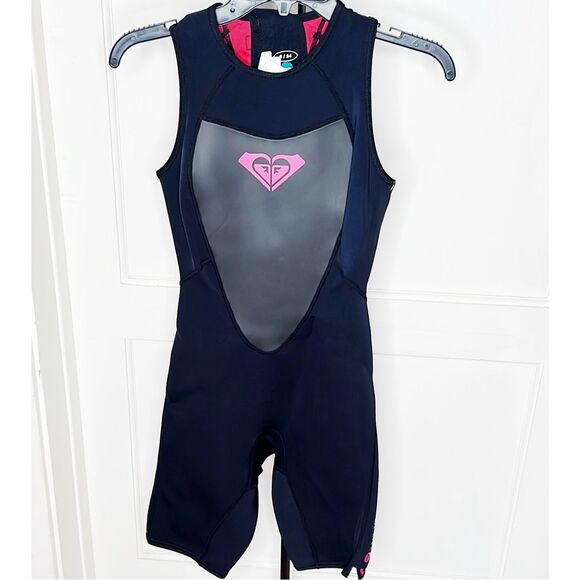 Roxy Surf Hyperstretch Shorts Wet Suit Black Size 6/34 New - Picture 1 of 5